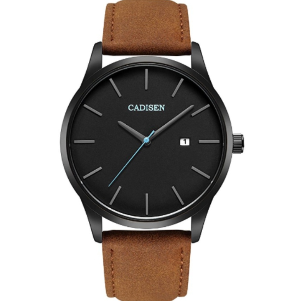 Watch for Men Brown Leather Classic 30M Waterproof